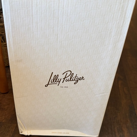 Floral Ceramic Ginger Jar Large with Lid lily pulizter BNWB - Picture 2 of 3